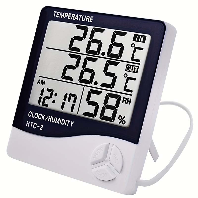 LCD Digital Thermometer Hygrom - Home Automation Industry reseña y precio