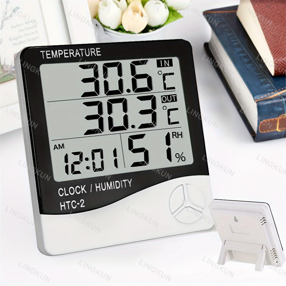 LCD Digital Thermometer Hygrom - Home Automation Industry reseña y precio