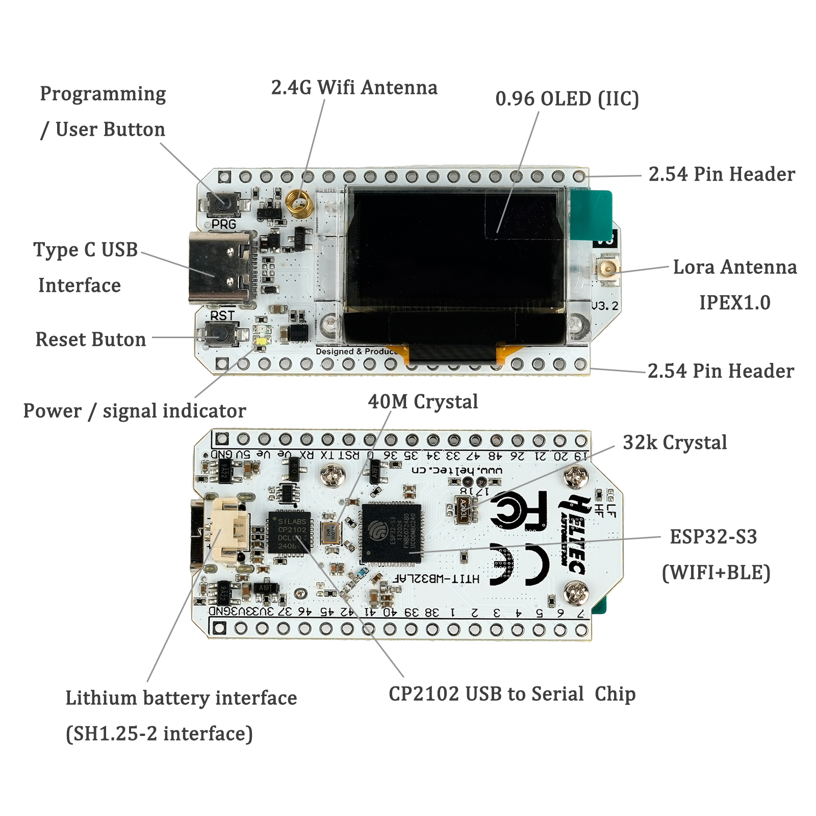 2Sets LoRa32 V3 868MHz 915MHz  - Home Automation With Arduino reseña y precio