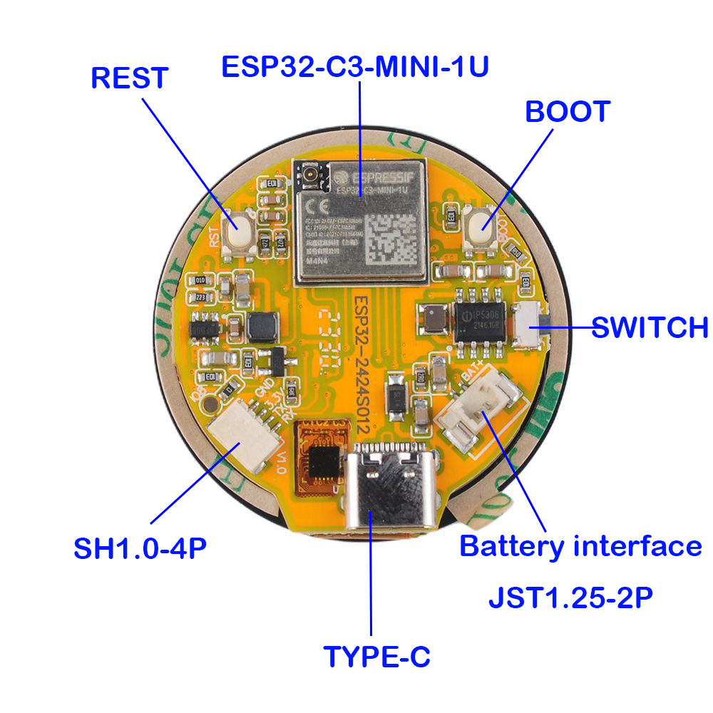 ESP32 Display 1.28 inch ESP32- - Home Automation Industry reseña y precio