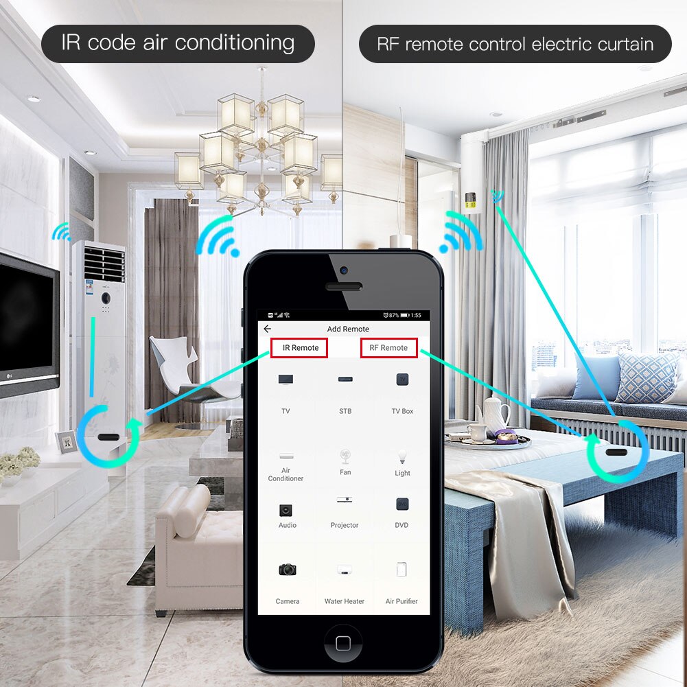 MOES Tuya WiFi IR RF Remote fo - Ir Blaster Universal reseña y precio