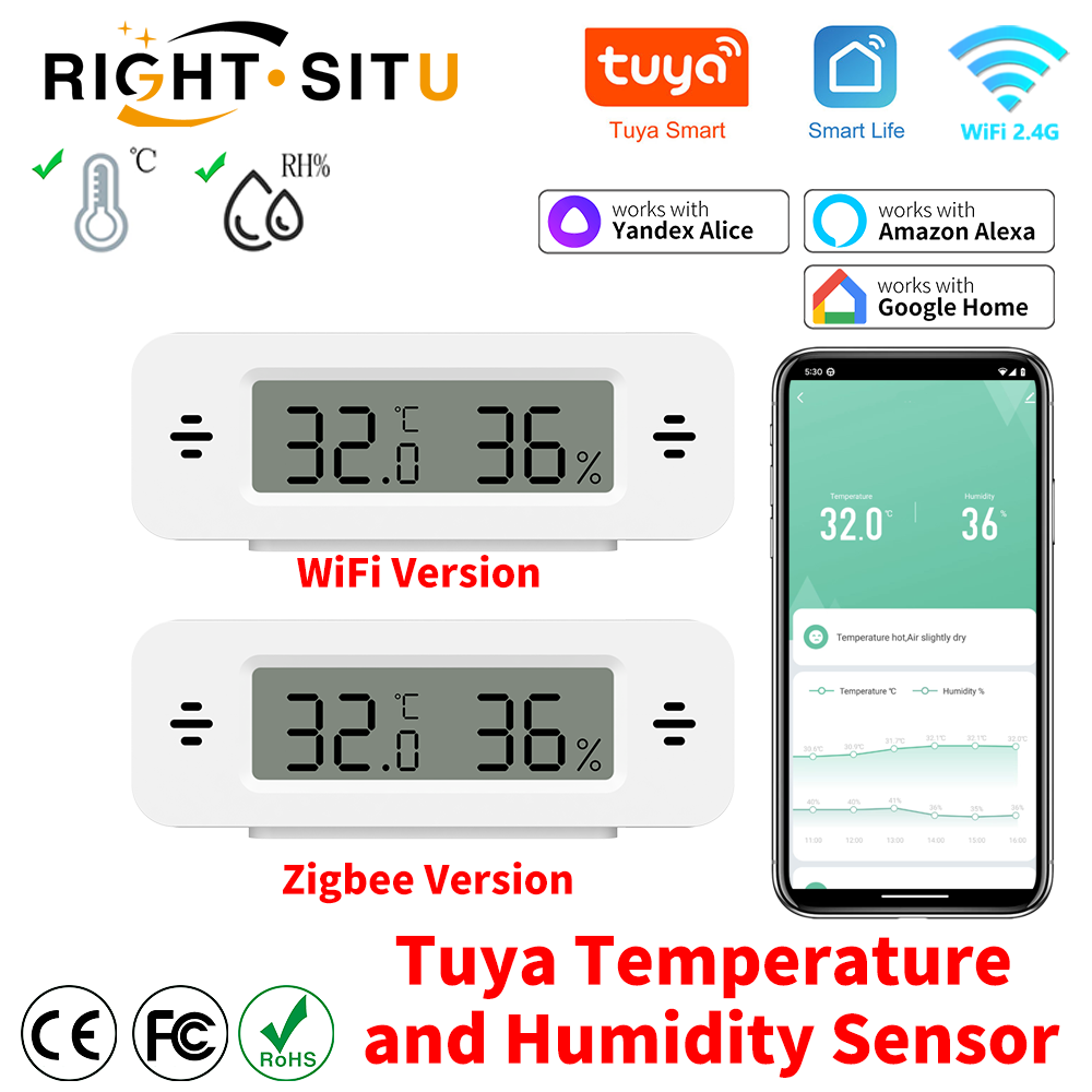 Tuya WiFi Zigbee Mini Temperat - Home Automation Ideas reseña y precio