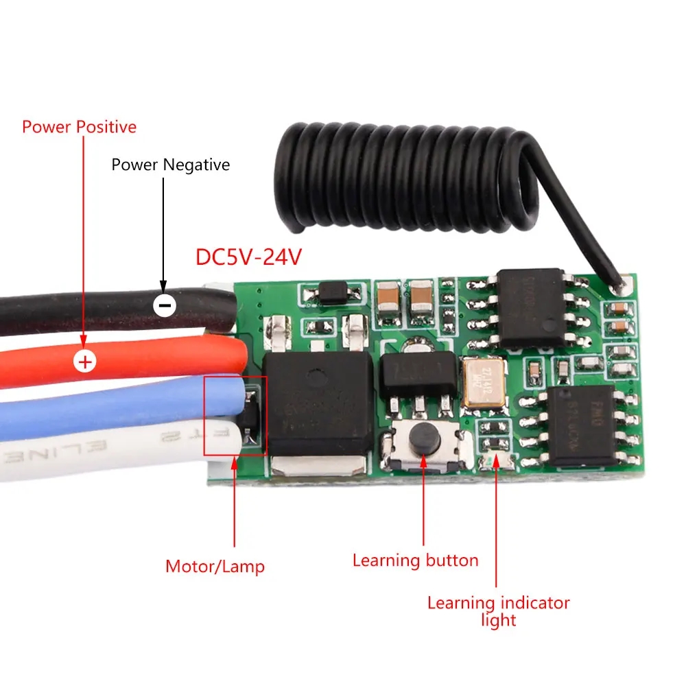 DC 3.7V-24V 433MHz Mini Wirele - 433Mhz Receiver Module reseña y precio