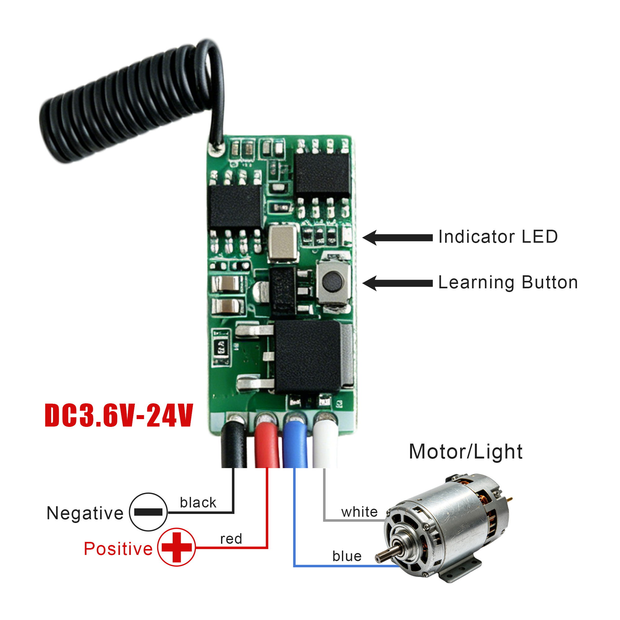 DC 3.7V-24V 433MHz Mini Wirele - 433Mhz Receiver Module reseña y precio