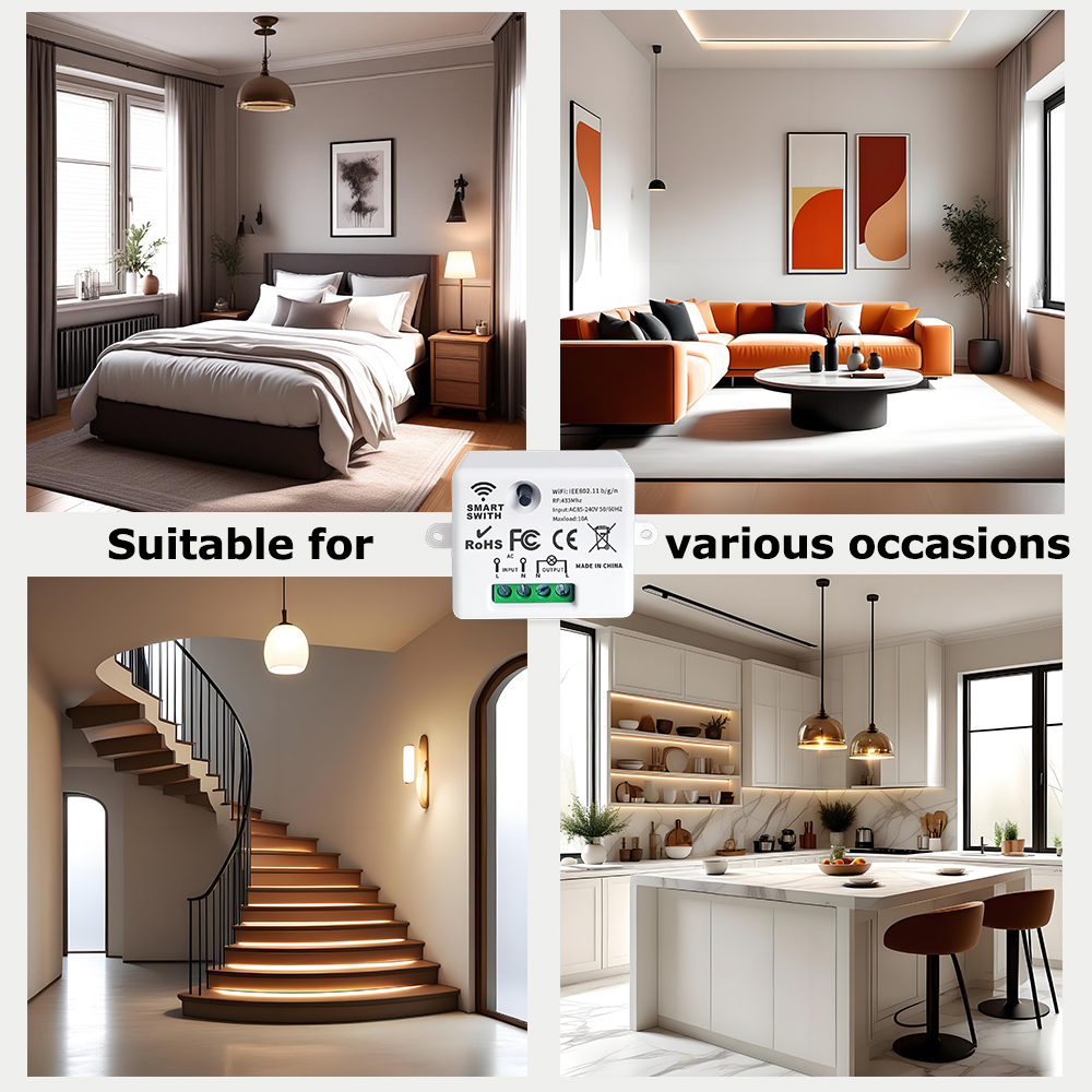 Tuya WiFi Smart Light Switch 4 - Home Automation Industry reseña y precio