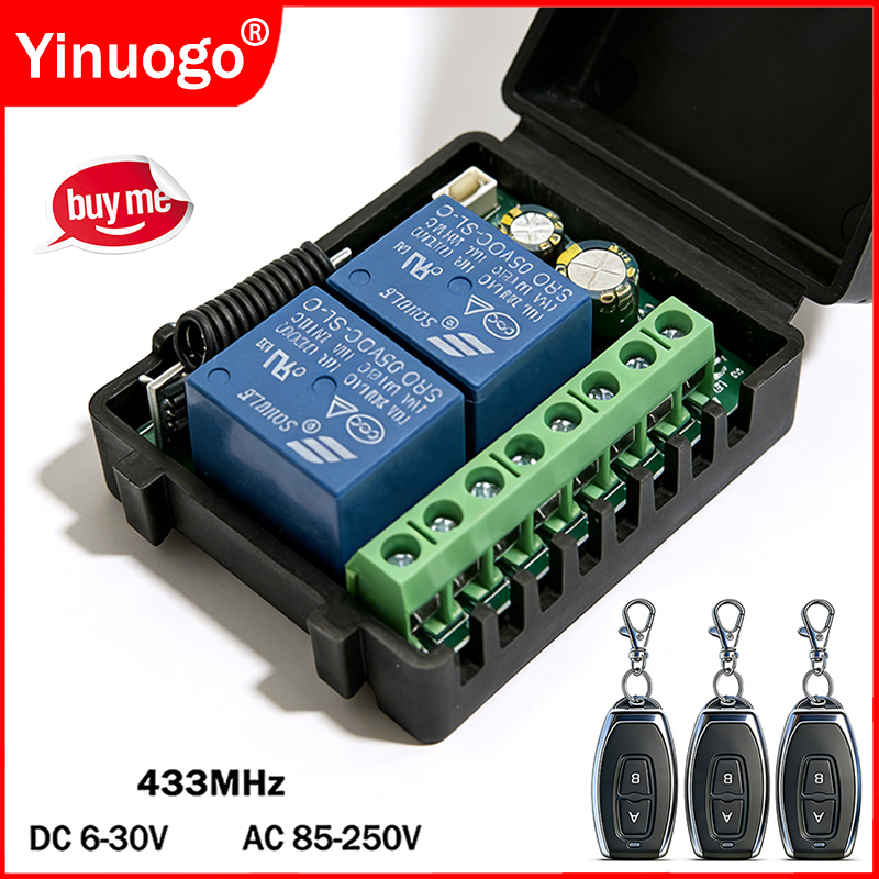DC 9V 12V 24V AC 85-250V 2CH R - 433Mhz Receiver Module reseña y precio