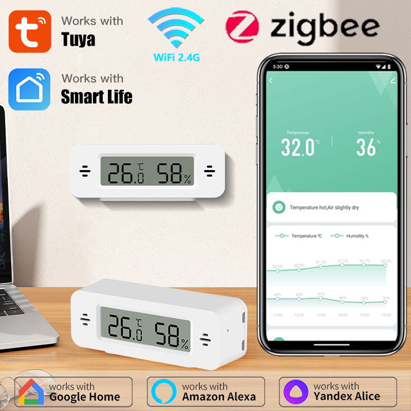 Tuya WiFi/Zigbee Temperature H - Home Automation Ideas reseña y precio