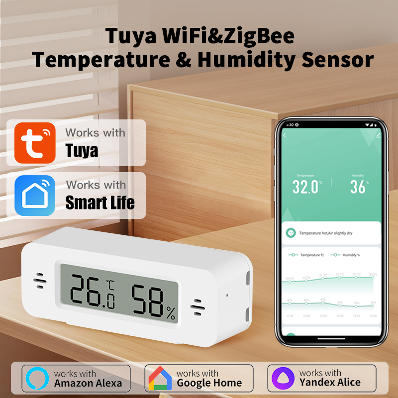 Tuya WiFi/Zigbee Temperature H - Home Automation Ideas reseña y precio