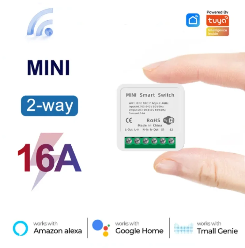 Mini 16A WiFi Switch Smart Lif - Home Automation Ideas reseña y precio