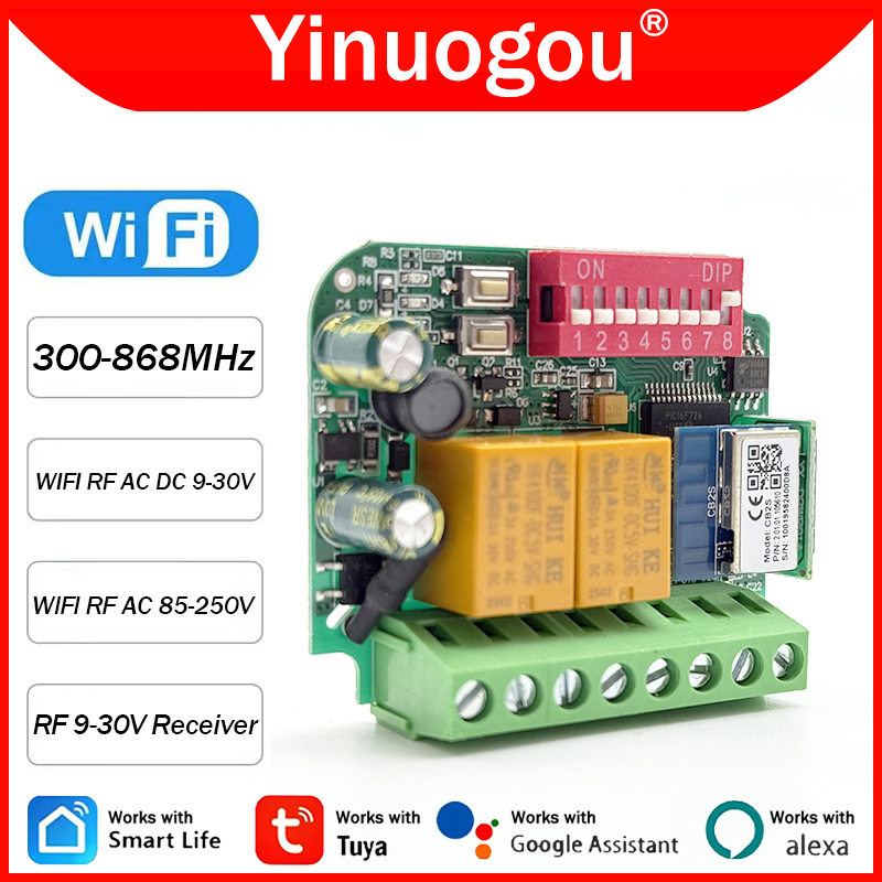 Universal Tuya WiFi Switch Gar - 433Mhz Receiver Module reseña y precio