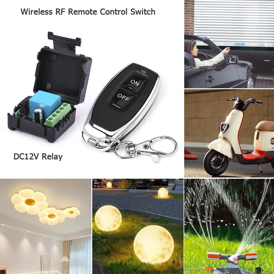 DC 12V 433Mhz RF Remote Contro - 433Mhz Receiver Module reseña y precio
