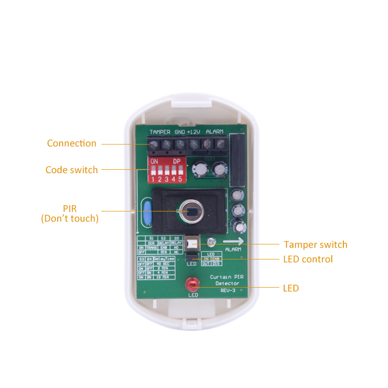 Indoor DC12V Curtain Wired Mot - Motion Sensor Pir Wired reseña y precio