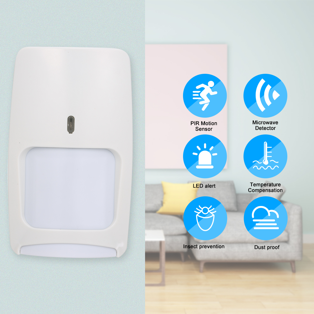 Wired Dual-tech Infrared Motio - Motion Sensor Pir Wired reseña y precio