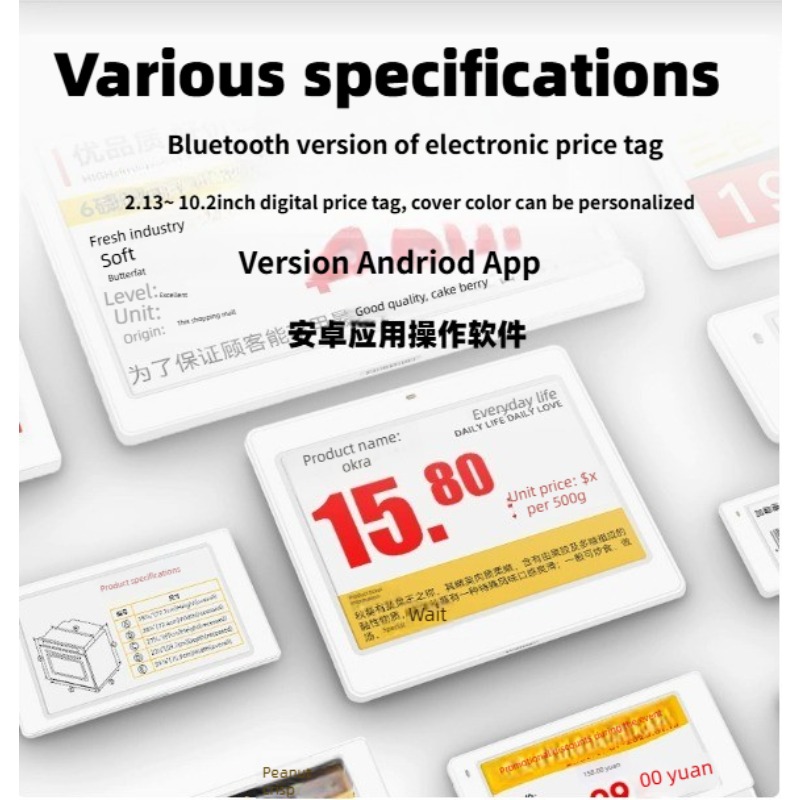 Eink Screen Bluetooth Version  - Display Epaper 2.9 reseña y precio