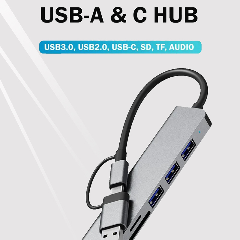 Type C Hub USB Splitter 8 In 1 - Home Assistant Sd reseña y precio