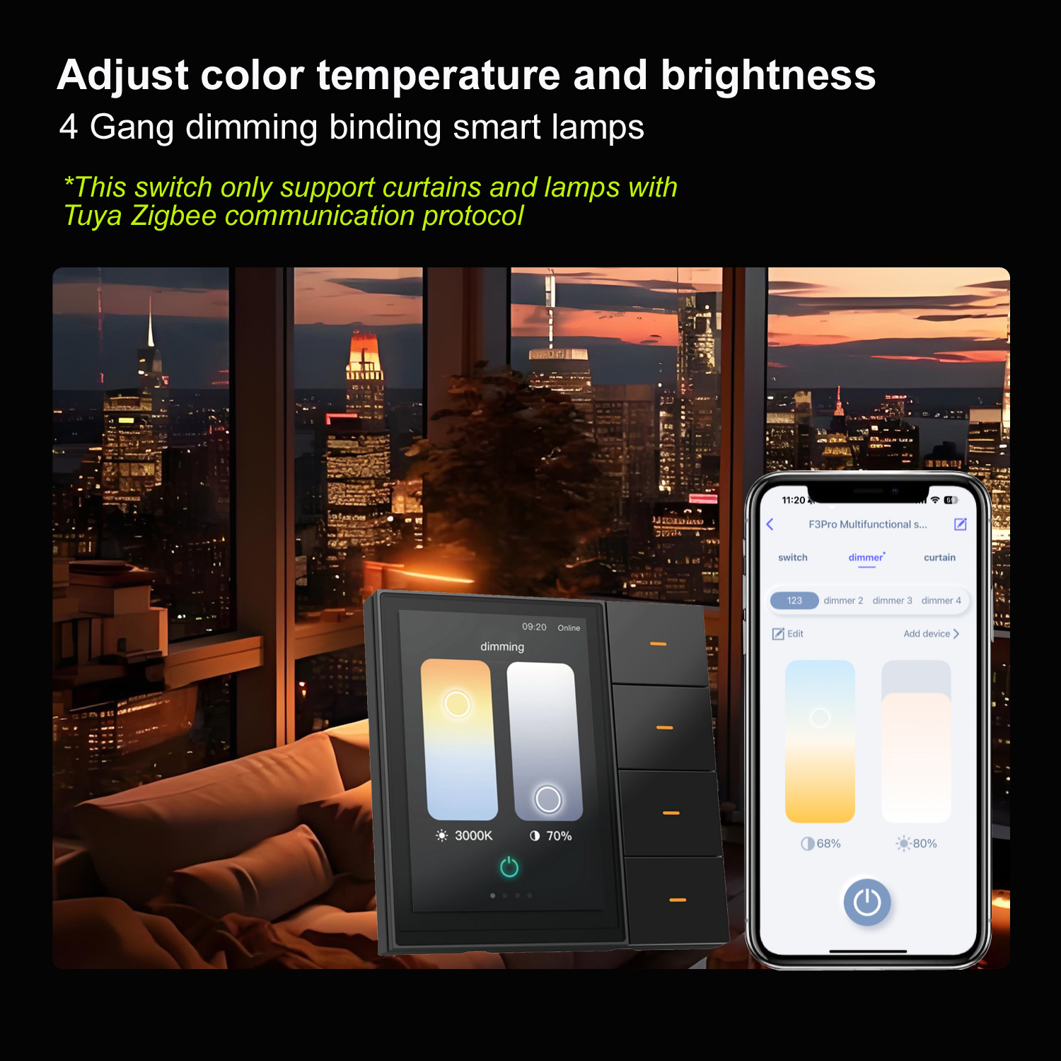 F3-pro Tuya Smart Panel ZigBee - Home Automation Ideas reseña y precio