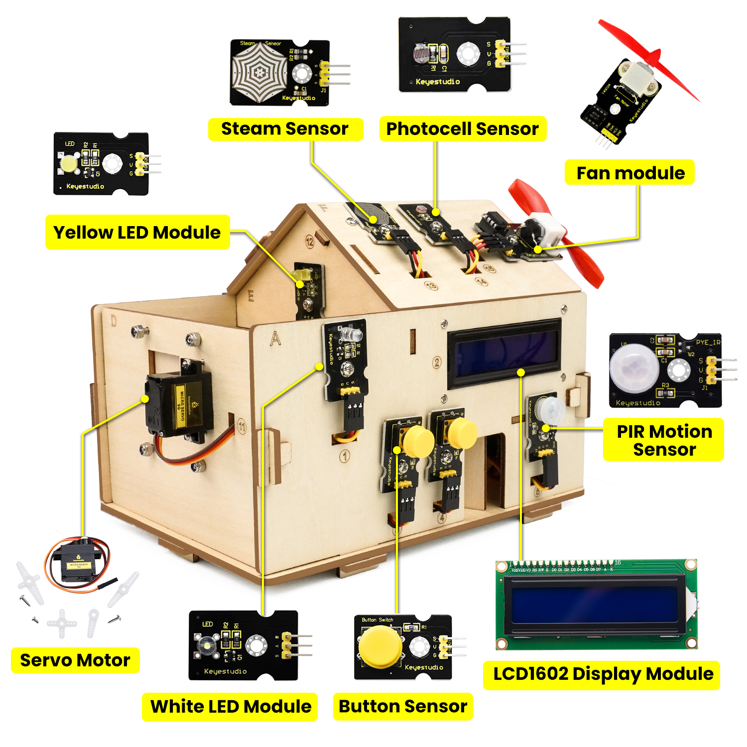 Keyestudio Smart Home IOT Kit  - Home Automation With Arduino reseña y precio