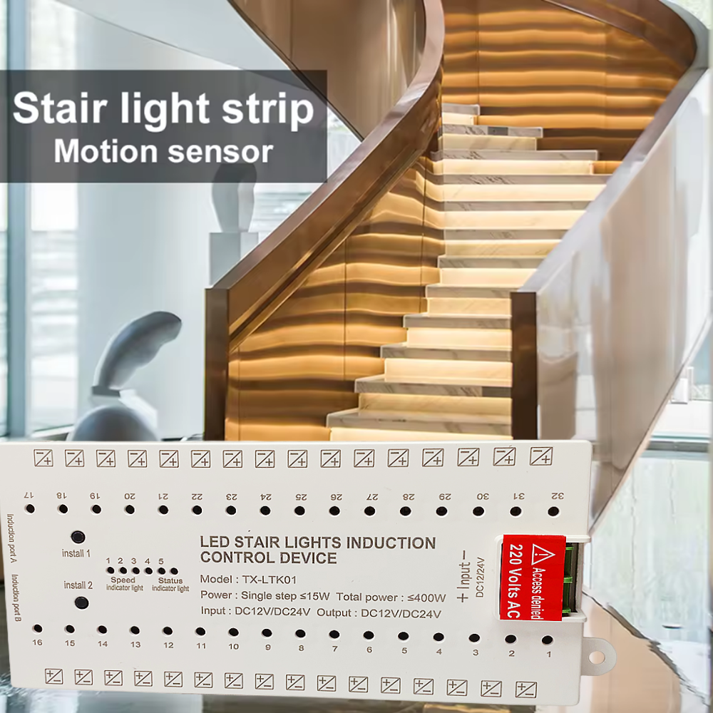 TX-LTK01 Stair Step LED Contro - Motion Sensor Pir Wired reseña y precio