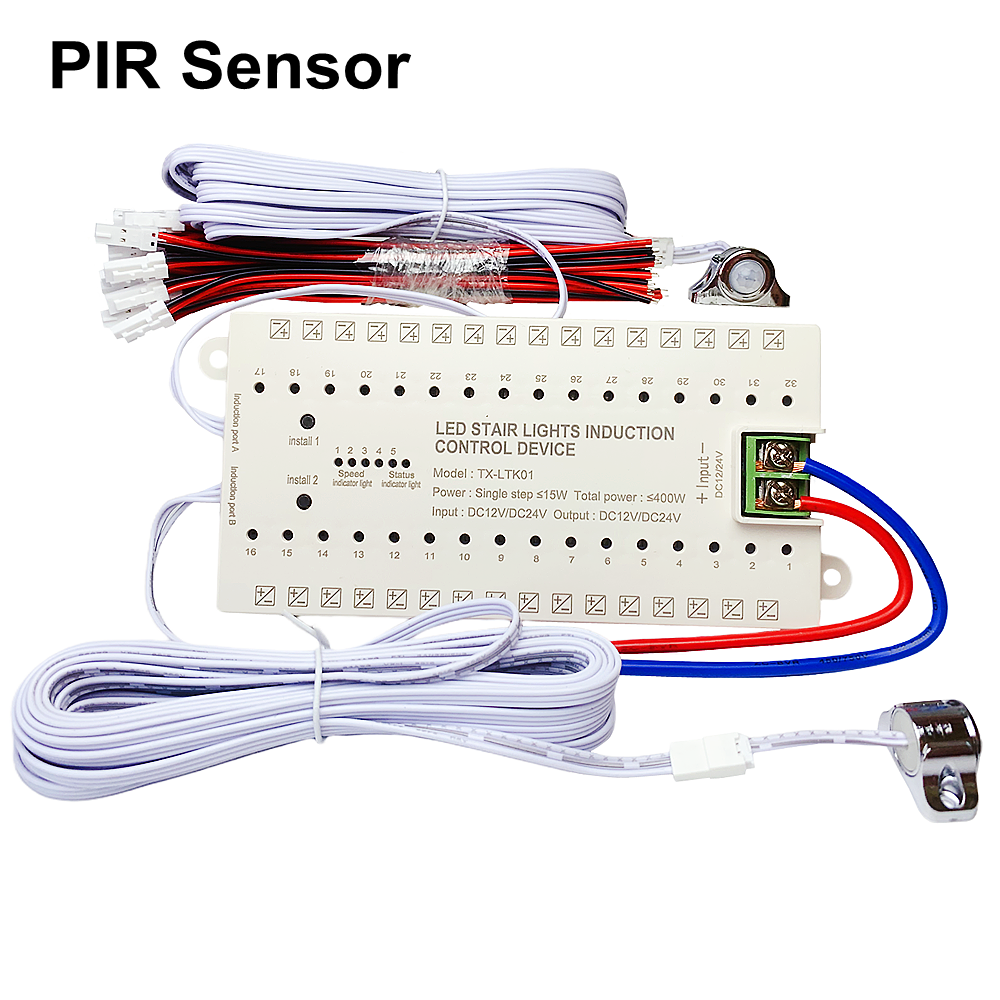TX-LTK01 Stair Step LED Contro - Motion Sensor Pir Wired reseña y precio