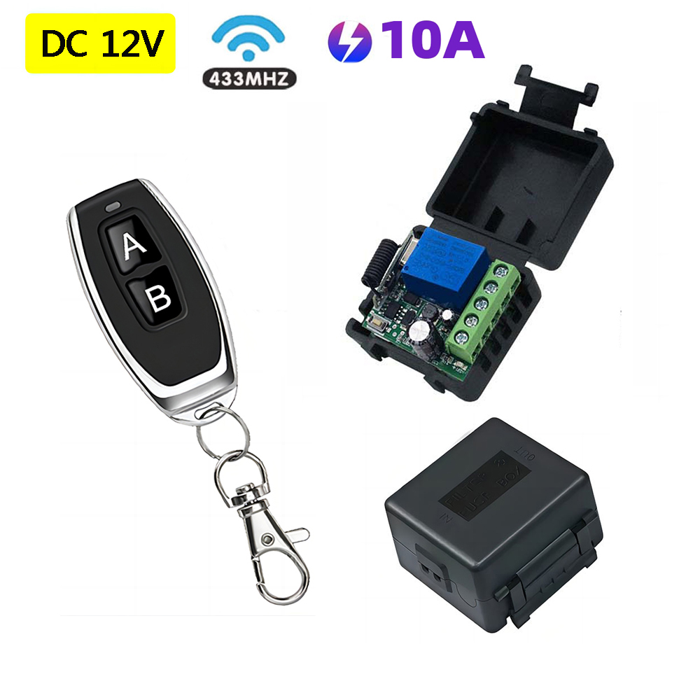 DC 12V 10A Relay Receiver Mini - 433Mhz Receiver Module reseña y precio