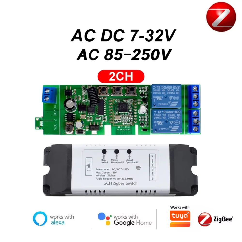 1CH 2CH 4CH 7V 12V 24V 220V Zi - 433Mhz Receiver Module reseña y precio