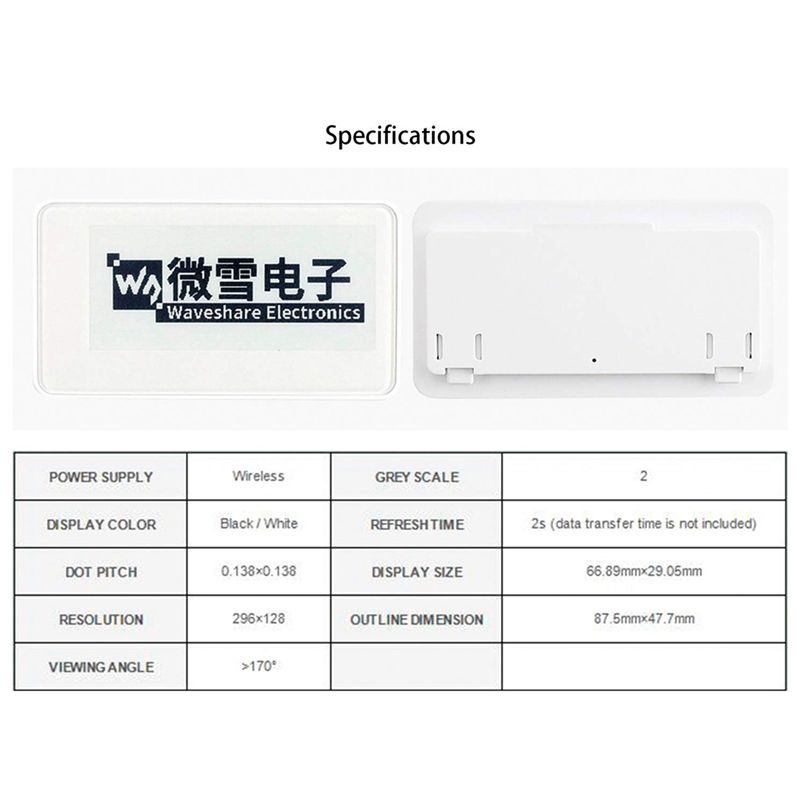 New  2.9 Inch Wireless NFC-Pow - Display Epaper 2.9 reseña y precio