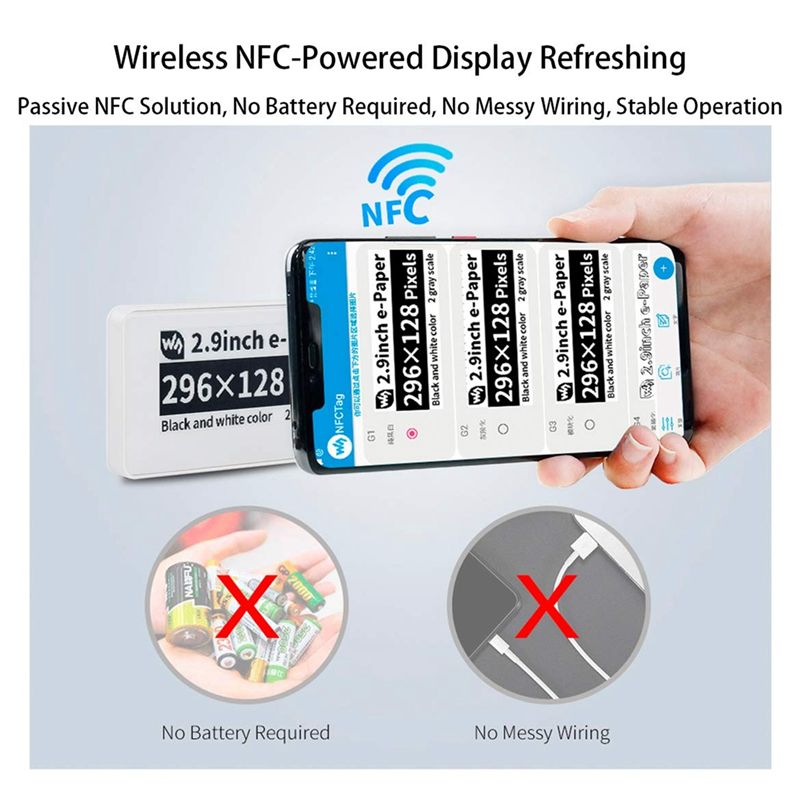 New  2.9 Inch Wireless NFC-Pow - Display Epaper 2.9 reseña y precio