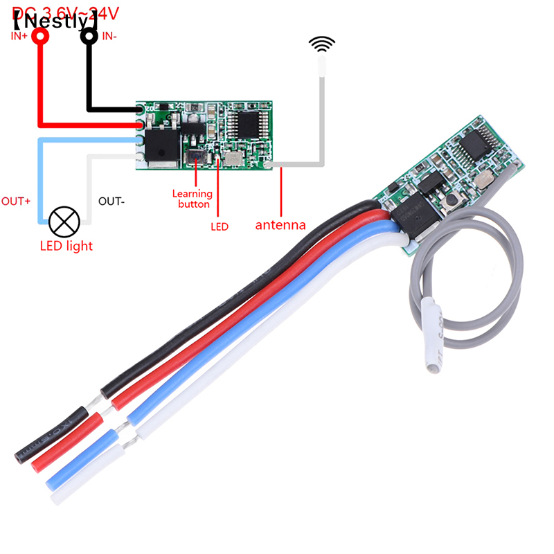 433Mhz 1CH RF Relay Receiver W - 433Mhz Receiver Module reseña y precio