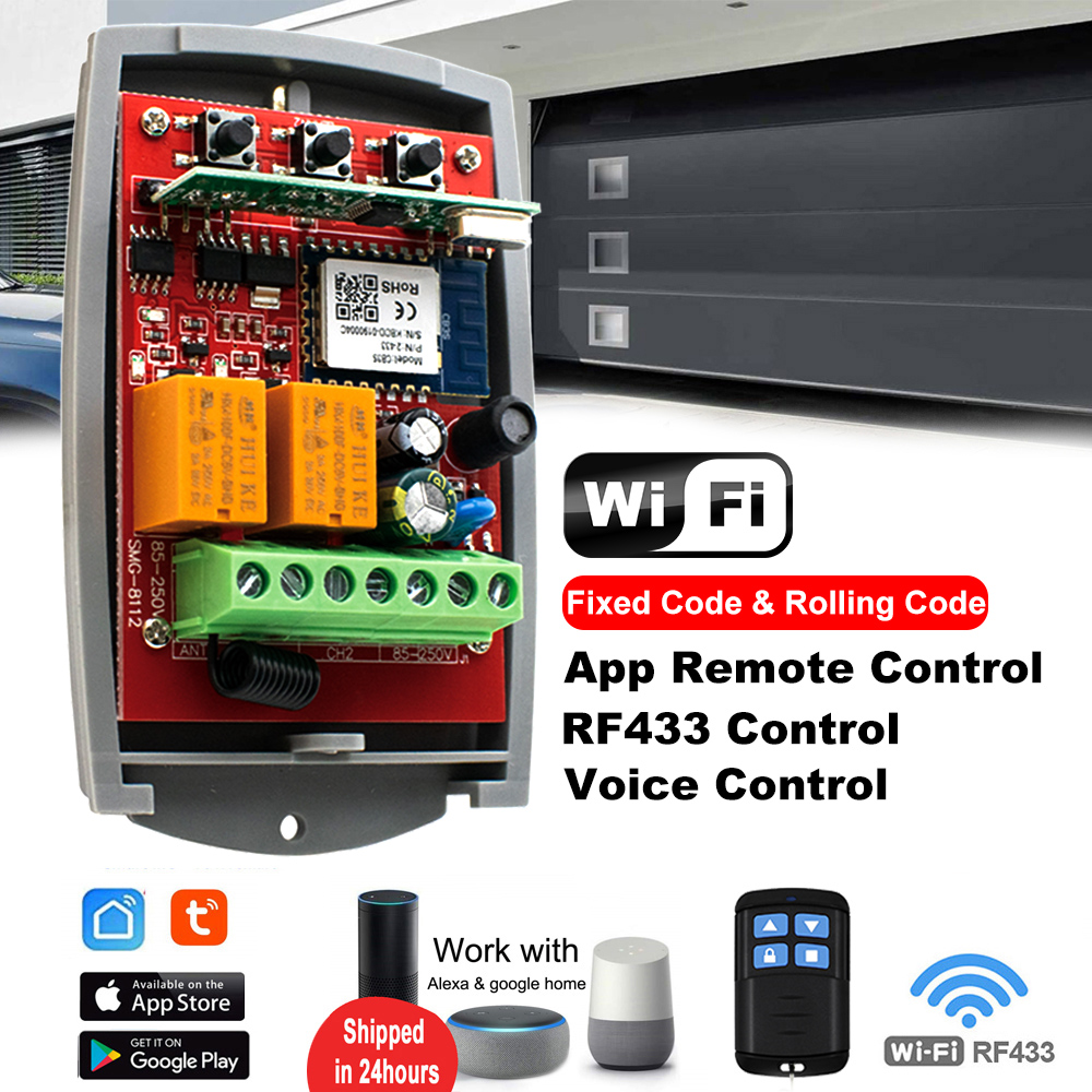 Tuya Auto Gate Control Opener  - 433Mhz Receiver Module reseña y precio