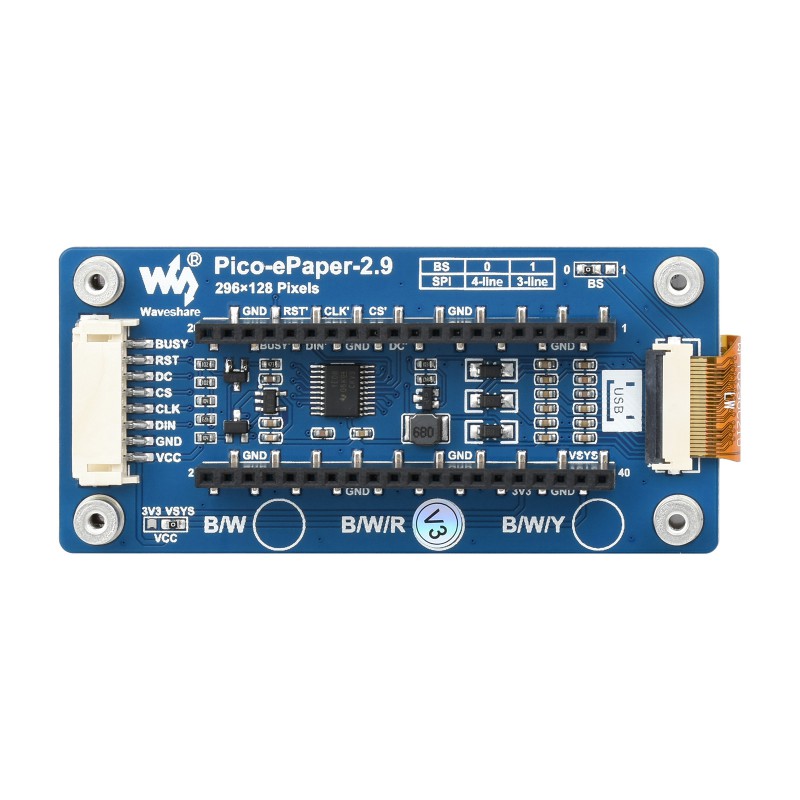 Waveshare Pico-ePaper-2.9-B,2. - Display Epaper 2.9 reseña y precio