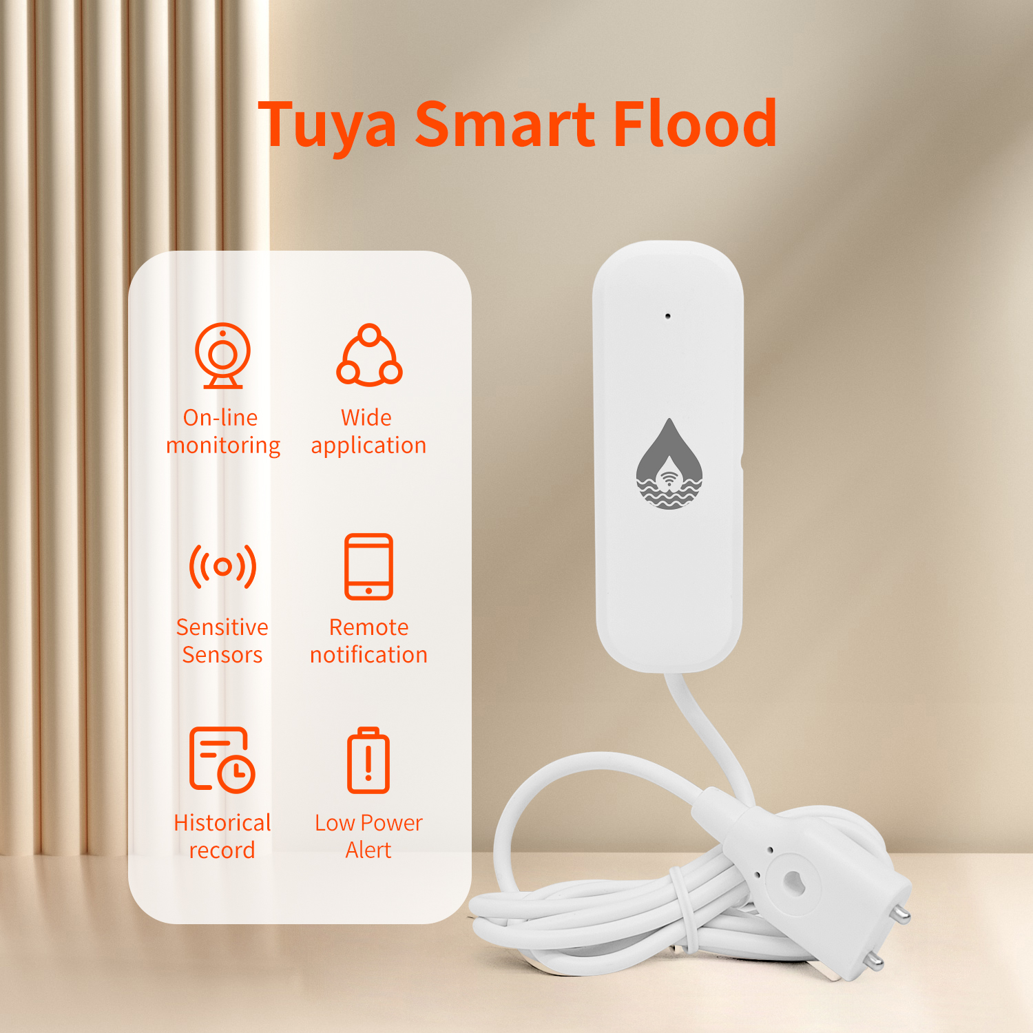 YFK Tuya WiFi Water Leakage Se - Home Automation Ideas reseña y precio