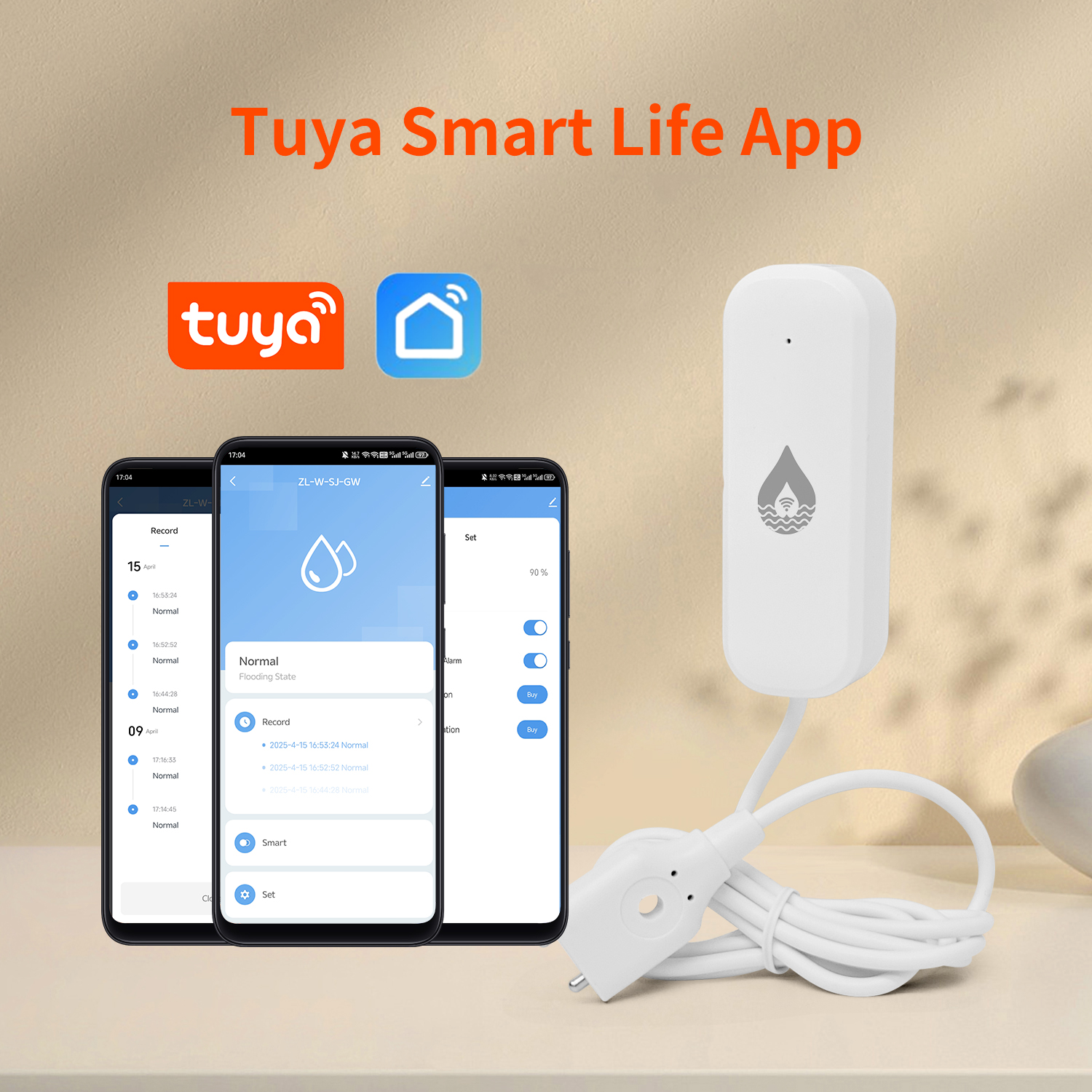 YFK Tuya WiFi Water Leakage Se - Home Automation Ideas reseña y precio