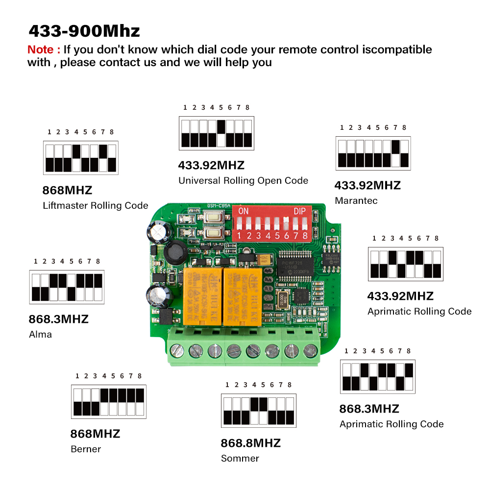 1-10pcs Universal Garage Recei - 433Mhz Receiver Module reseña y precio