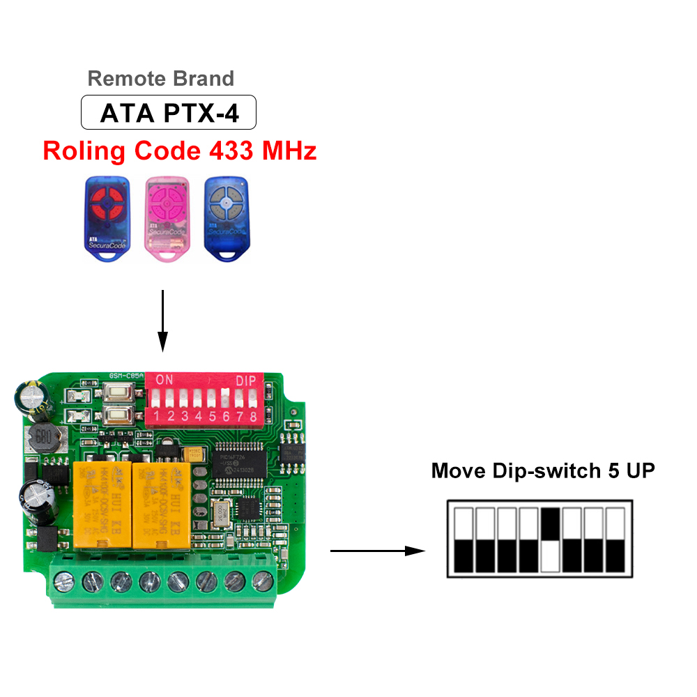 1-10pcs Universal Garage Recei - 433Mhz Receiver Module reseña y precio