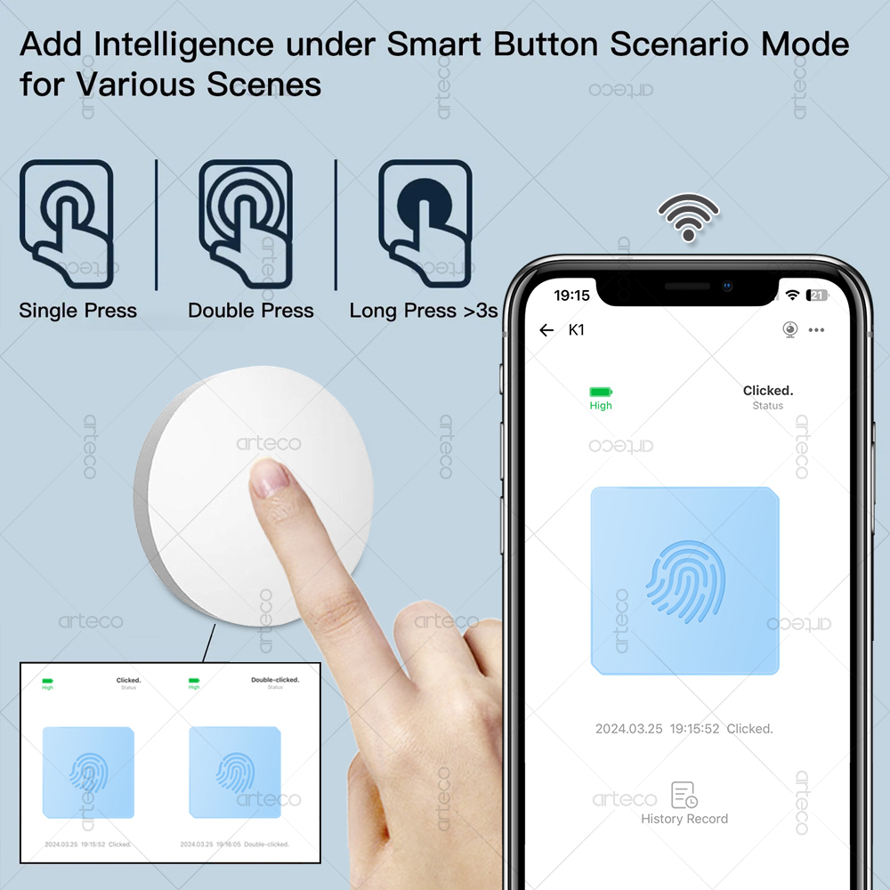 Zigbee Button Scene Switch Wir - Home Automation Ideas reseña y precio