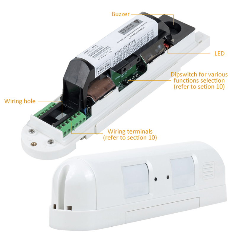 DC12V Wired Dual Curtain PIR M - Motion Sensor Pir Wired reseña y precio