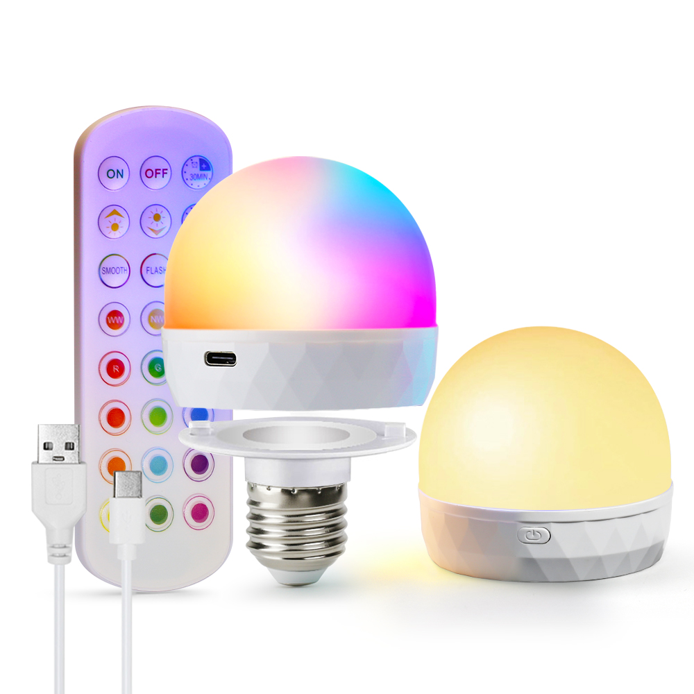 E27 LED Light Bulb RGB USB Rec - Home Automation Industry reseña y precio