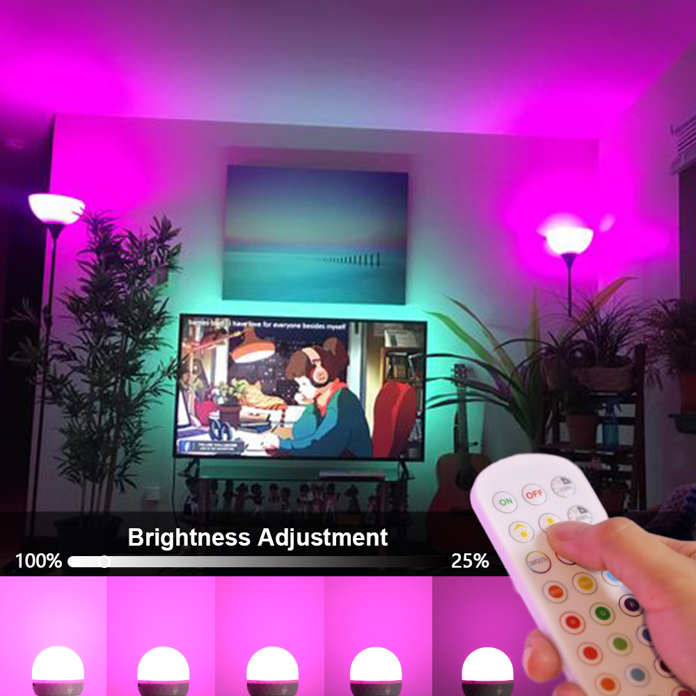 E27 LED Light Bulb RGB USB Rec - Home Automation Industry reseña y precio