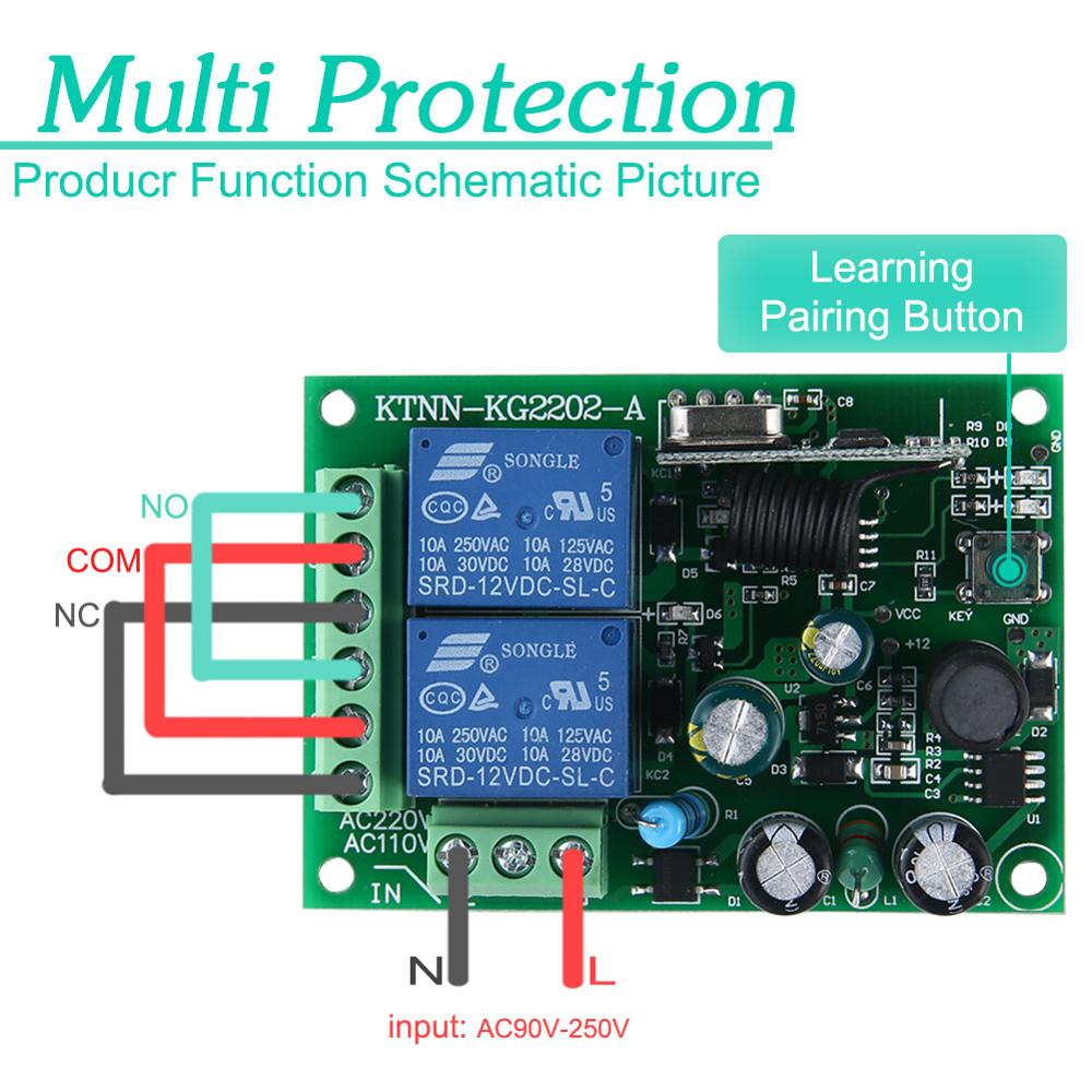 433Mhz Universal Wireless Remo - 433Mhz Receiver Module reseña y precio
