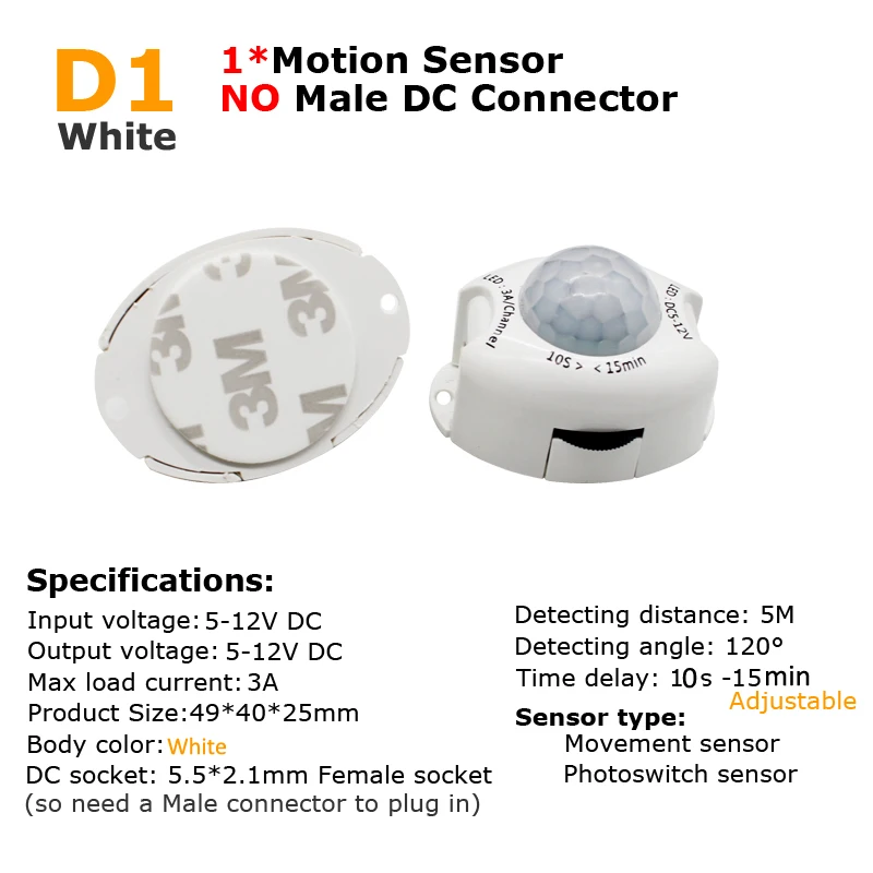 PIR Motion Sensor Switch 12V D - Motion Sensor Pir Wired reseña y precio