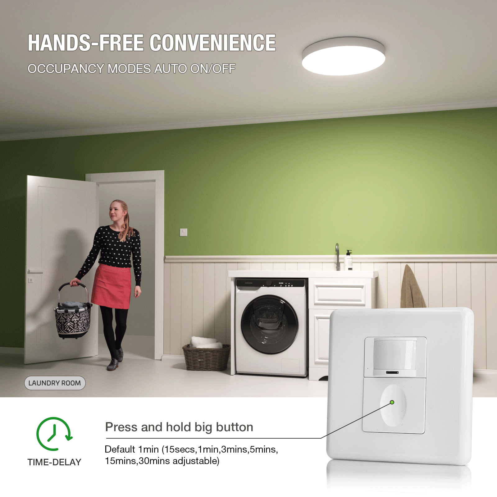 Motion Sensor Switch with Occu - Motion Sensor Pir Wired reseña y precio