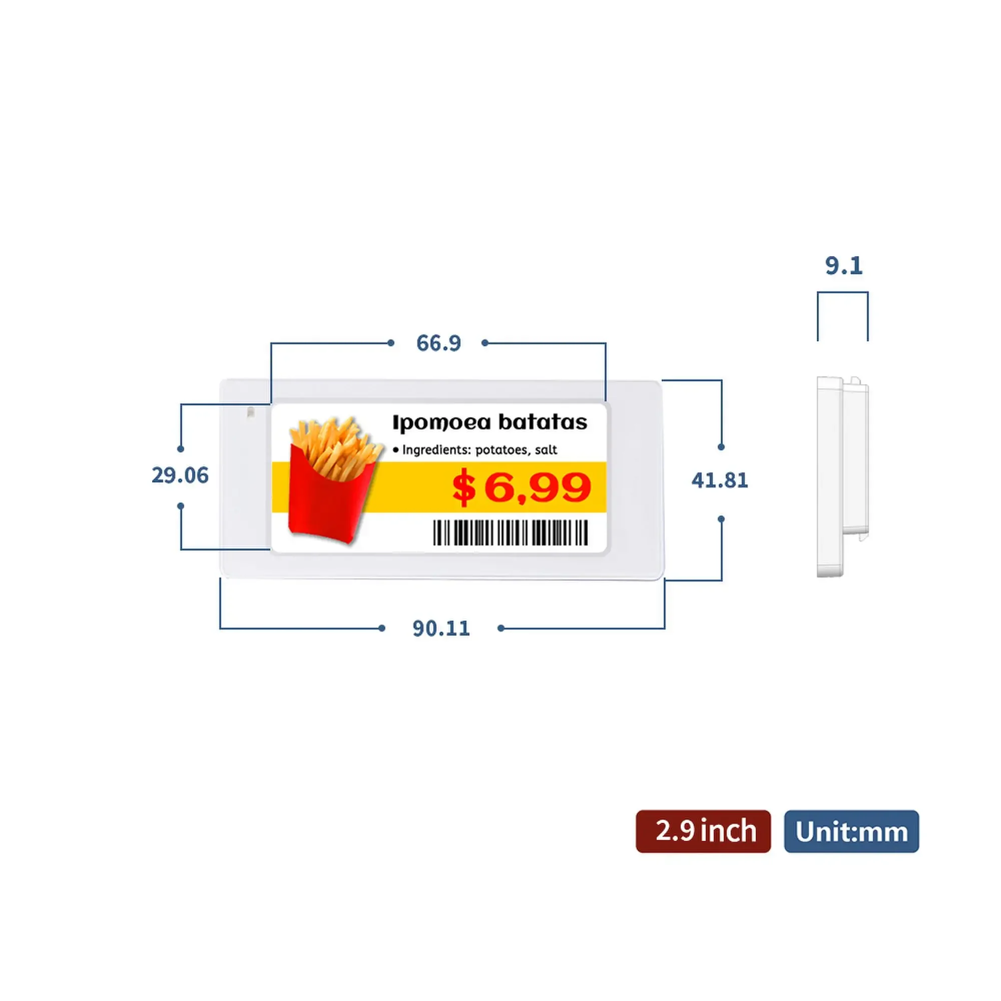 10pcs 2.9 Inch Size Digital Pr - Display Epaper 2.9 reseña y precio
