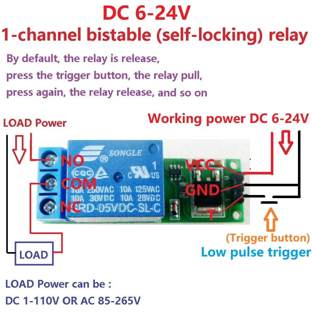 DC 6V 9V 12V 24V Flip-Flop Lat - Home Automation With Arduino reseña y precio