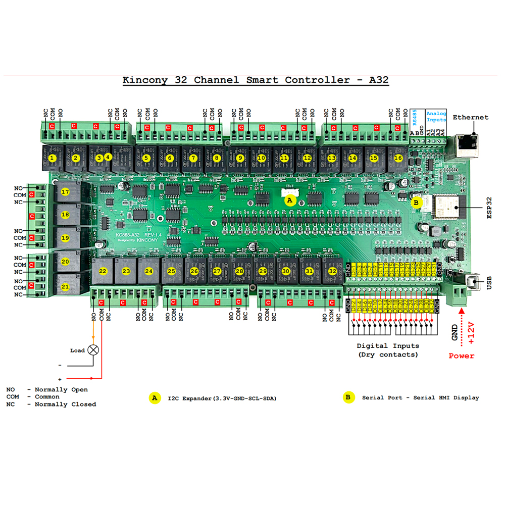 KC868-A32 ESP32 Wifi  RS232 US - Home Automation With Arduino reseña y precio