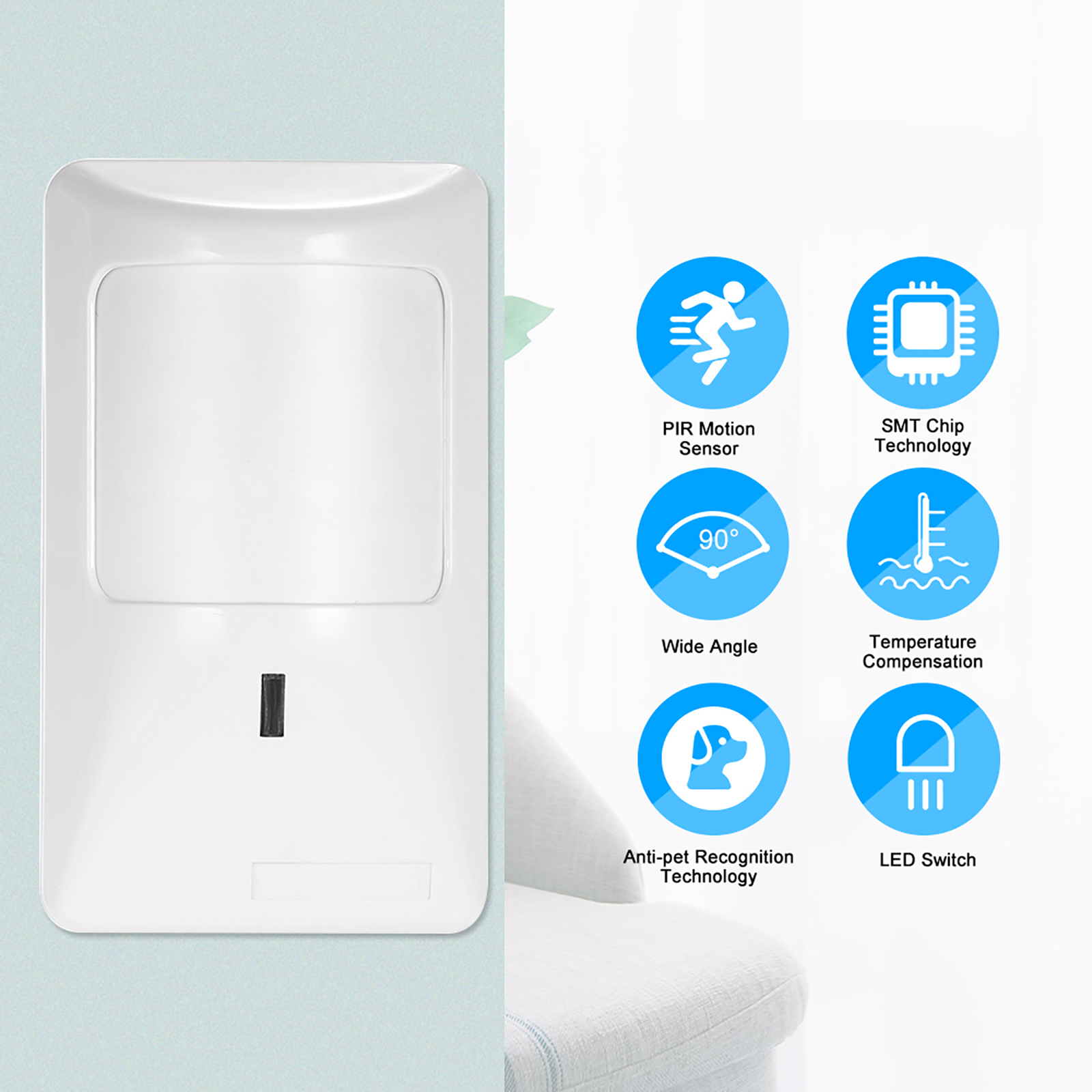 2pcs Sensor Anti-Pet PIR Motio - Motion Sensor Pir Wired reseña y precio