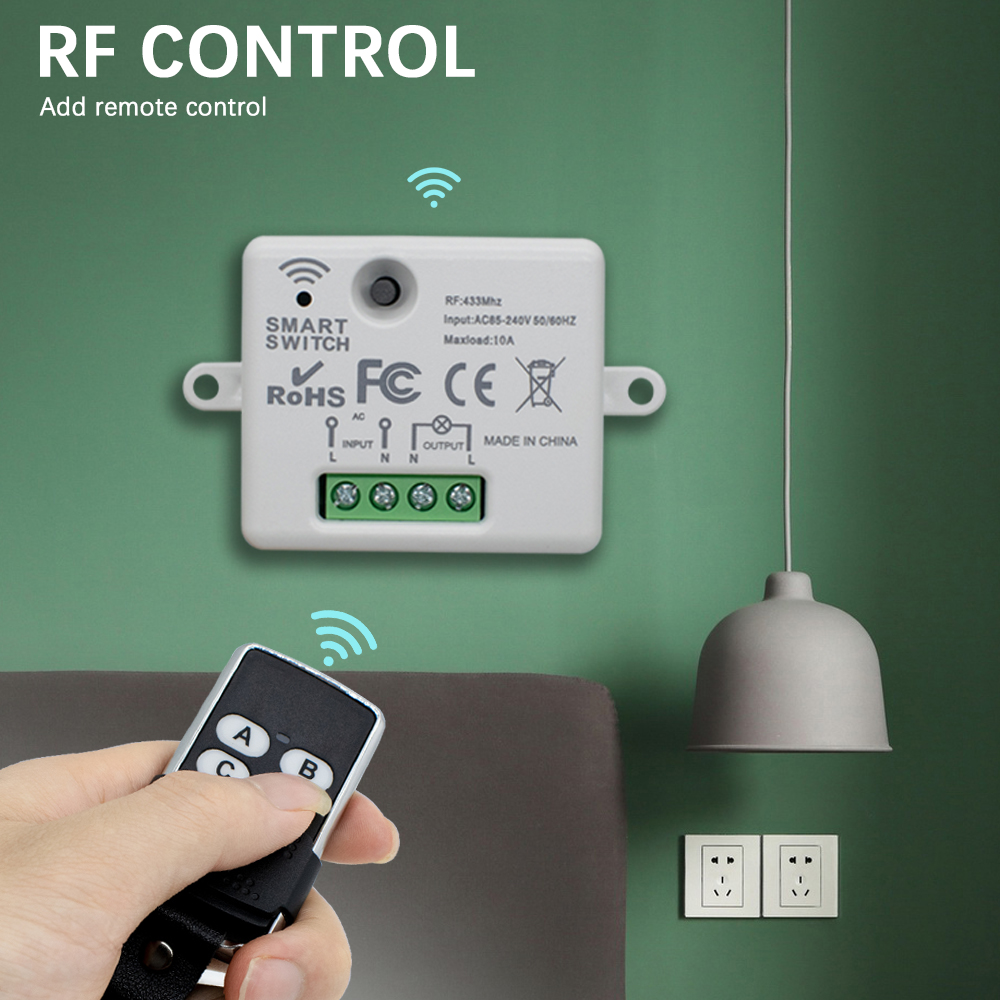 220V 1CH Wireless Remote Contr - 433Mhz Receiver Module reseña y precio