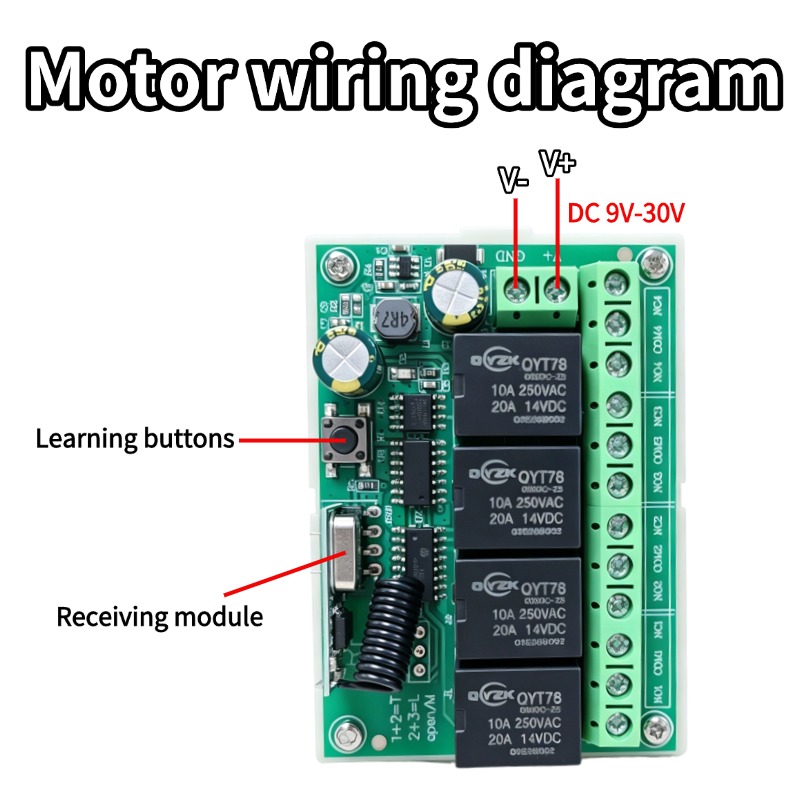 Universal Wireless Remote Cont - 433Mhz Receiver Module reseña y precio
